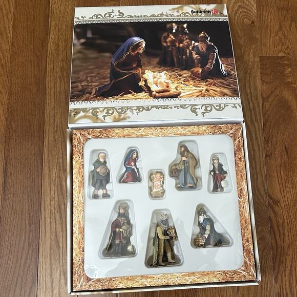 VTG Schleich Krippefiguren 8 Piece Nativity Figurines Set Christmas RETIRED - Picture 2 of 4